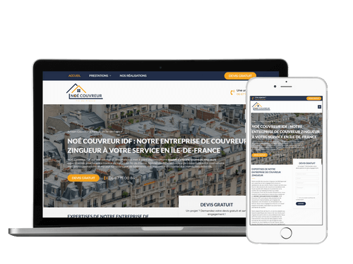 Illustration du projet Site internet entreprise de couverture