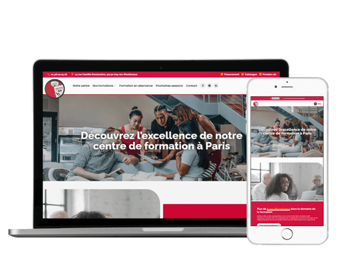 Illustration du projet Refonte de site internet centre de formation