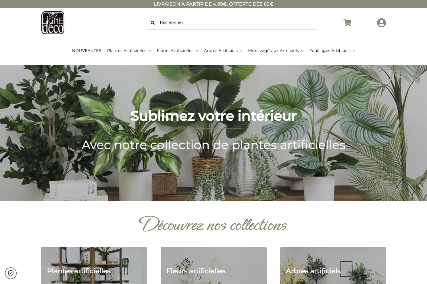 Illustration du projet Site e-commerce Ligne Déco