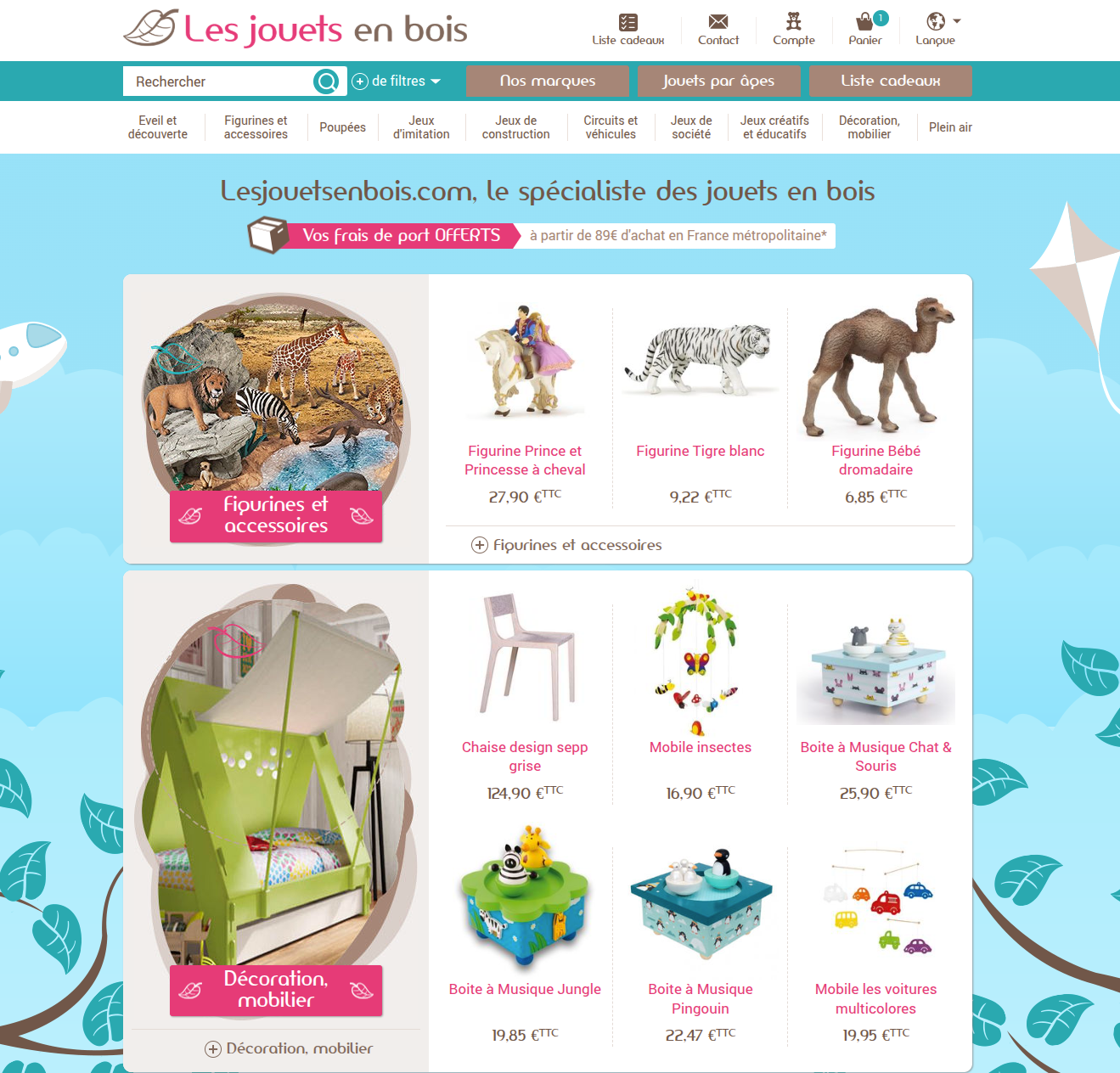Illustration du projet Ecommerce Les Jouets en Bois