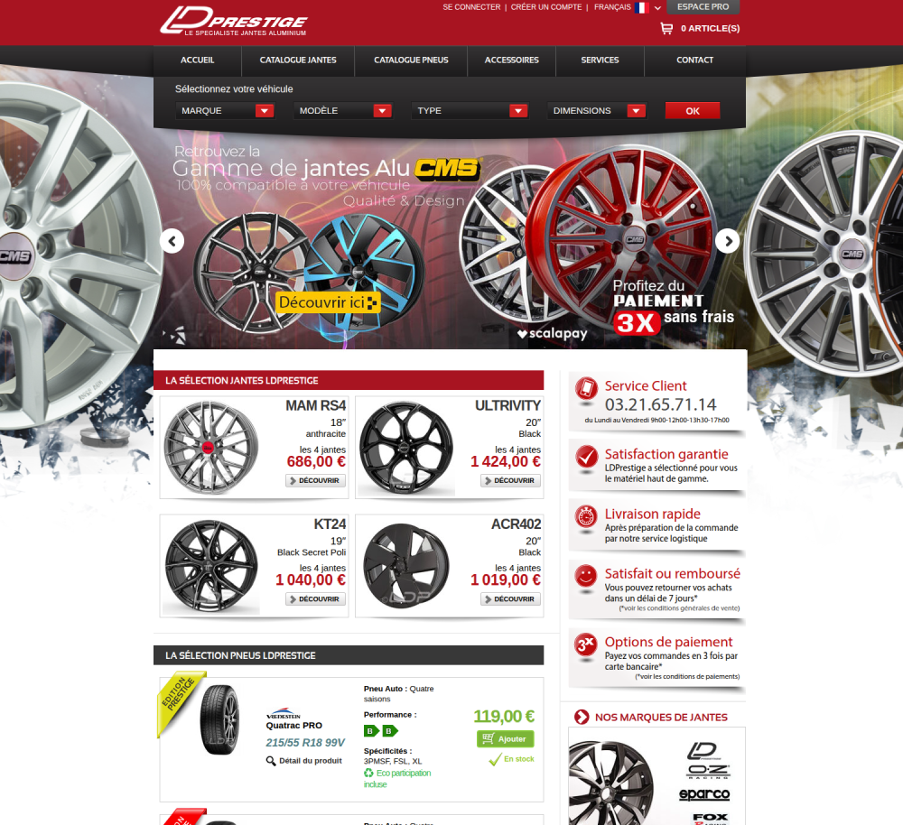 Illustration du projet Ecommerce LDPrestige.com