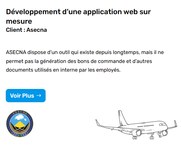 Illustration du projet Développement d’une application web sur mesure