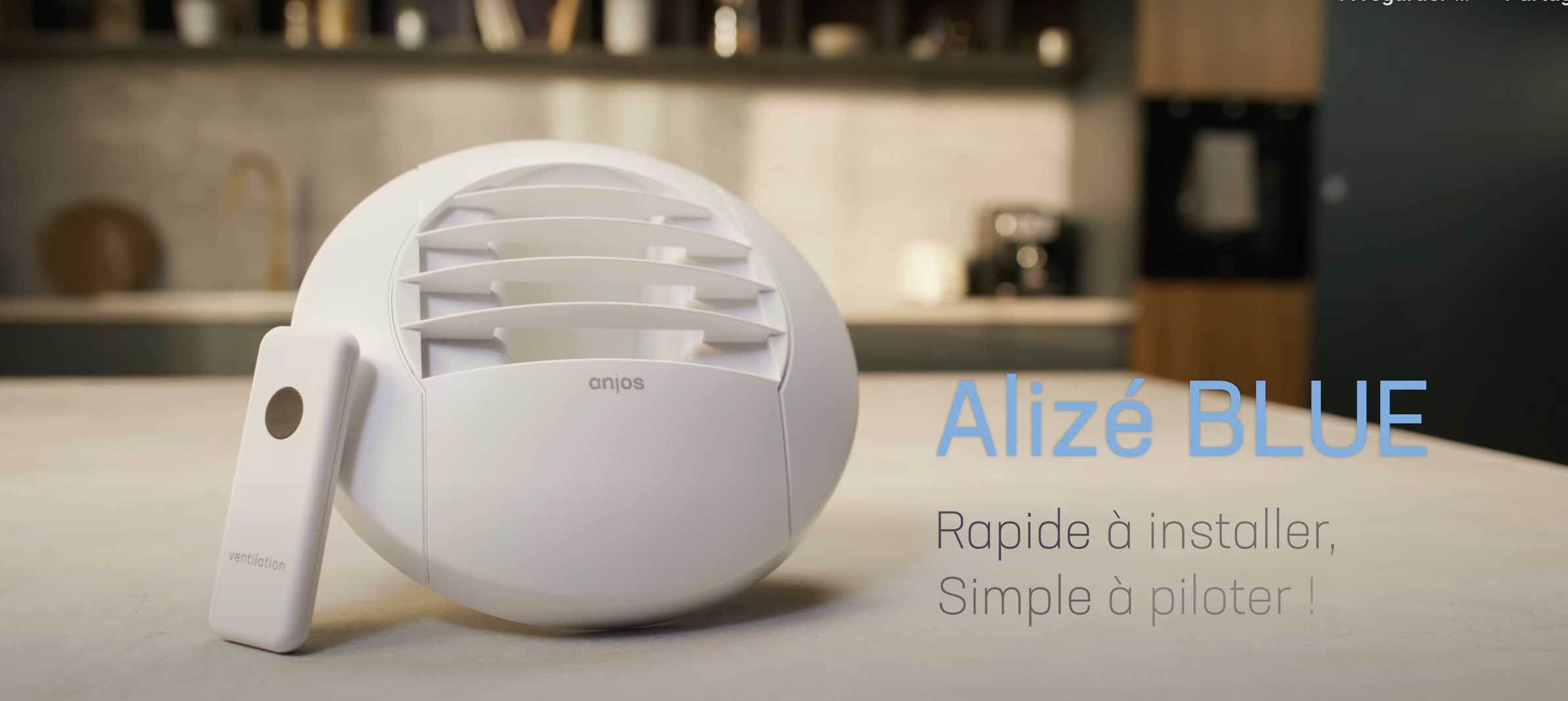 Illustration du projet Publicité pour l'alizeé blue pour Anjos ventilation