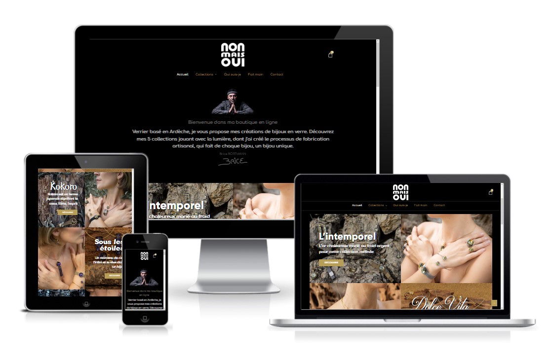 Illustration du projet Création site web e-commerce Non mais oui