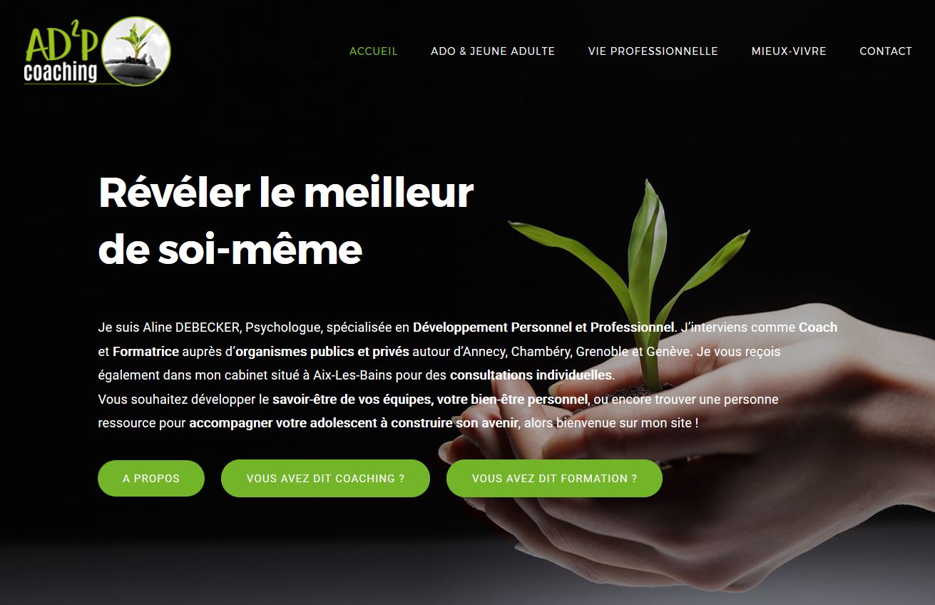Illustration du projet Site web AD2P Coaching