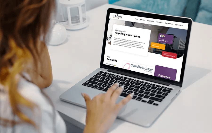 Illustration du projet Refonte du site web de la Polyclinique Saint Côme