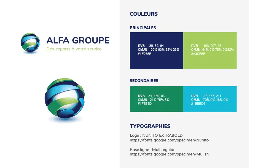 Illustration du projet Création du logo Alfa Groupe