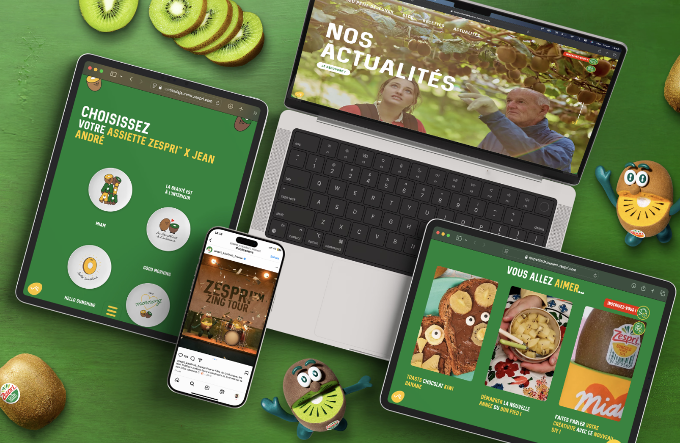 Illustration du projet Zespri France - Digital, activations et Social Media