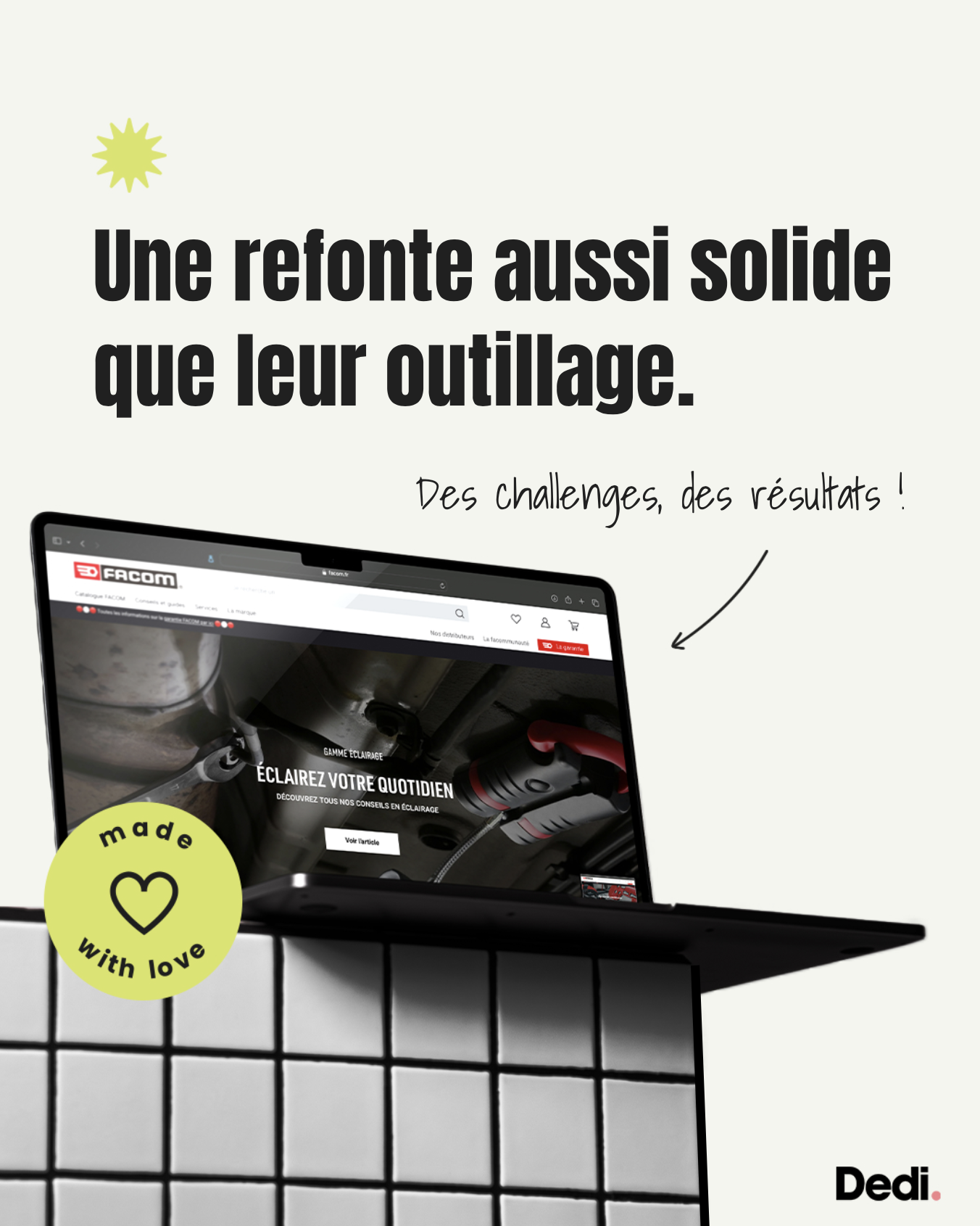 Illustration du projet Refonte du site institutionnel Facom sur Shopify Plus