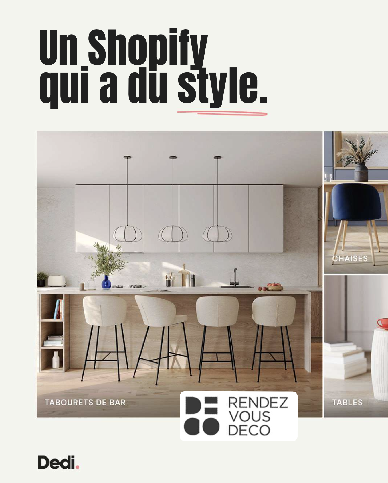 Illustration du projet Migration vers Shopify Plus et cadrage global e-commerce pour Rendez-vous Déco