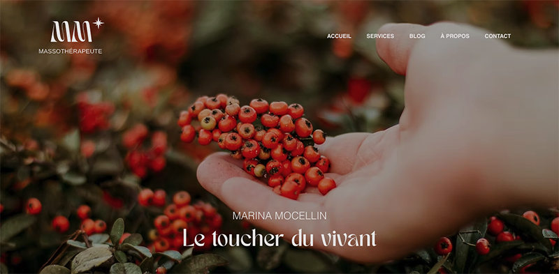 Illustration du projet MM Massothérapeute