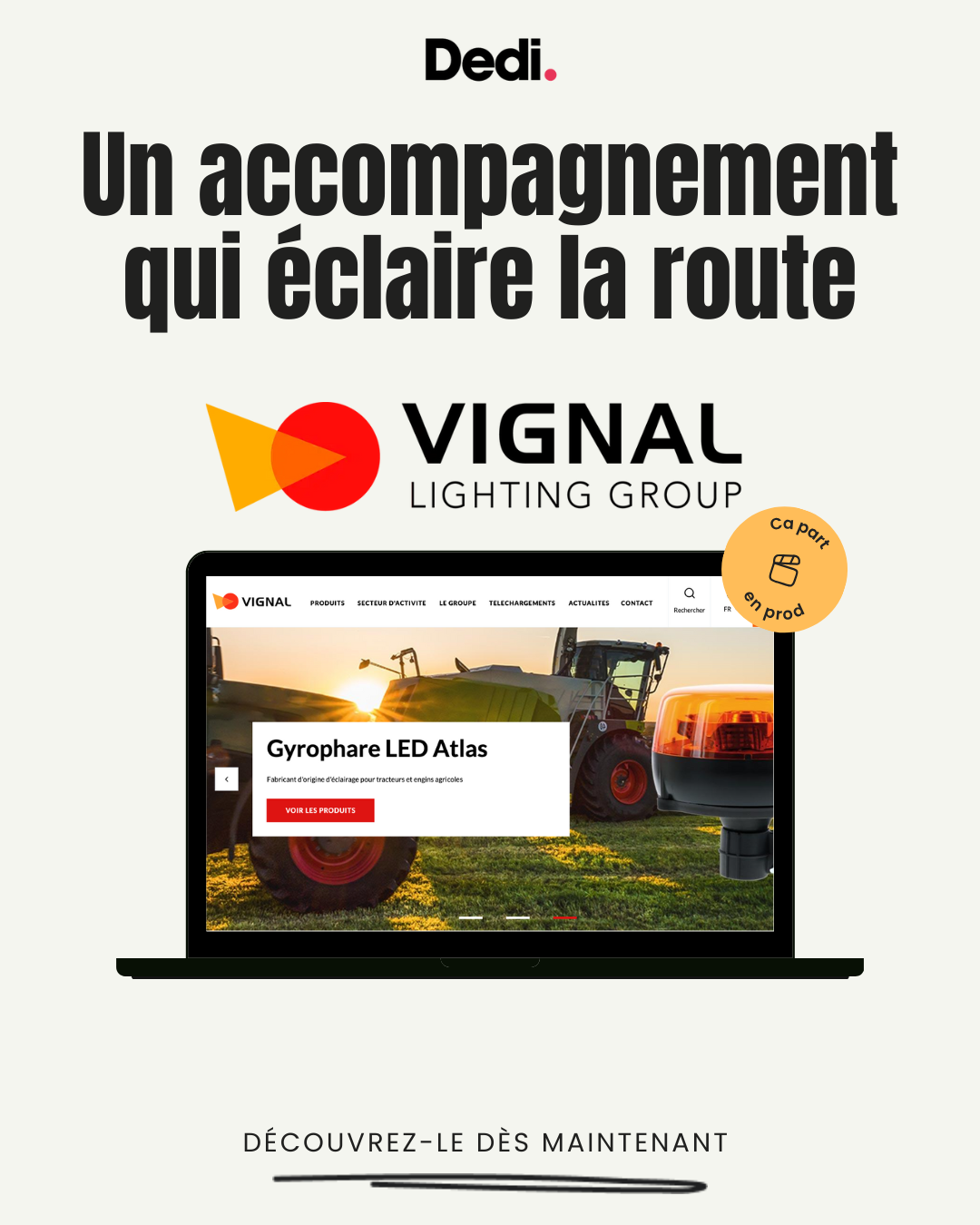 Illustration du projet Accompagnement digital global & maintenance évolutive du site Vignal Group