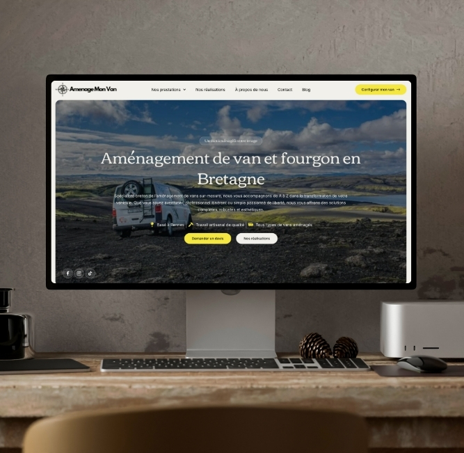 Illustration du projet Création site internet + référencement SEO