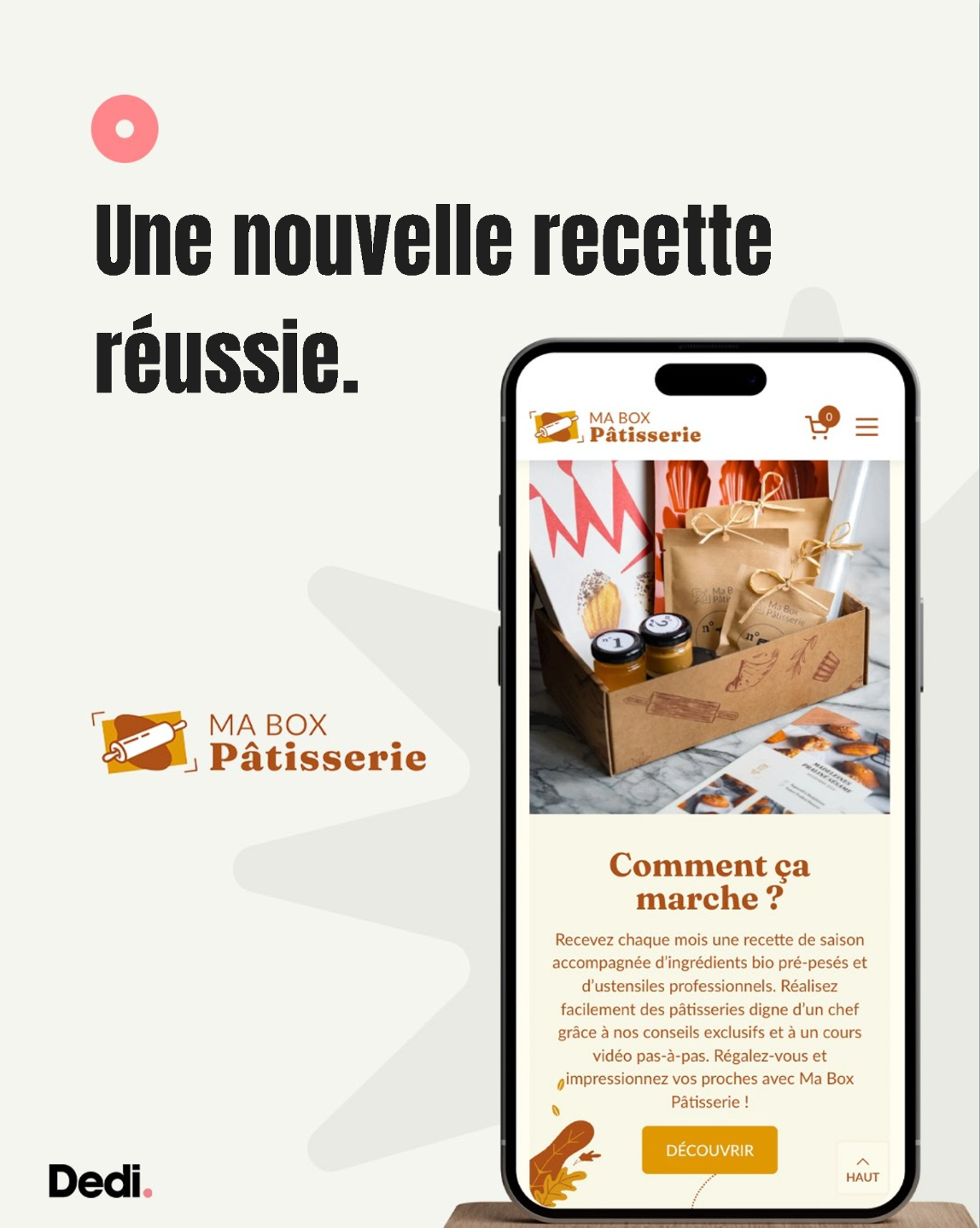 Illustration du projet Refonte du site e-commerce Ma Box Pâtisserie sous Shopify