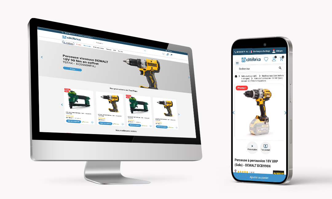 Illustration du projet Site web Coté Brico