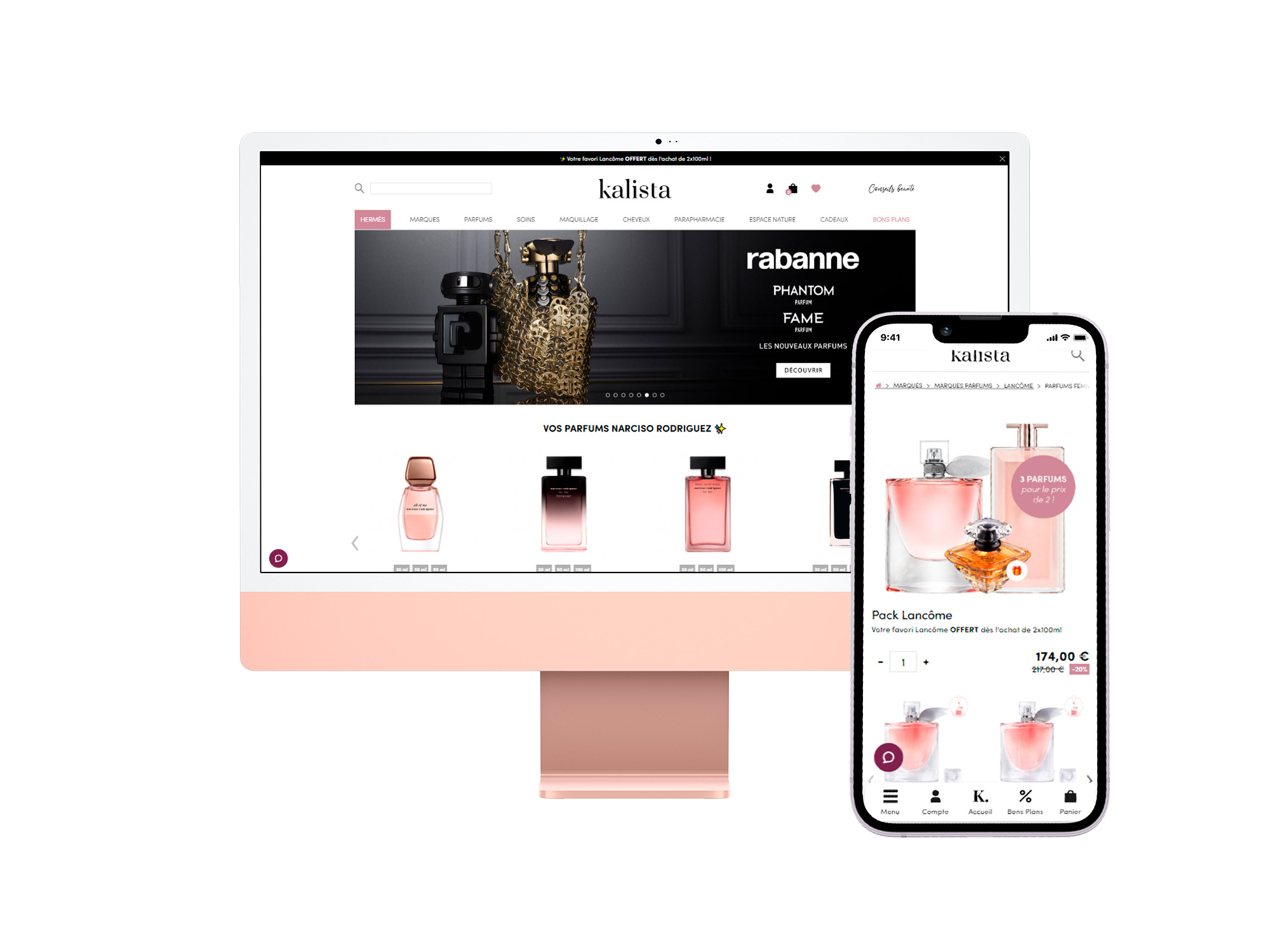 Illustration du projet Site web e-commerce Kalista 