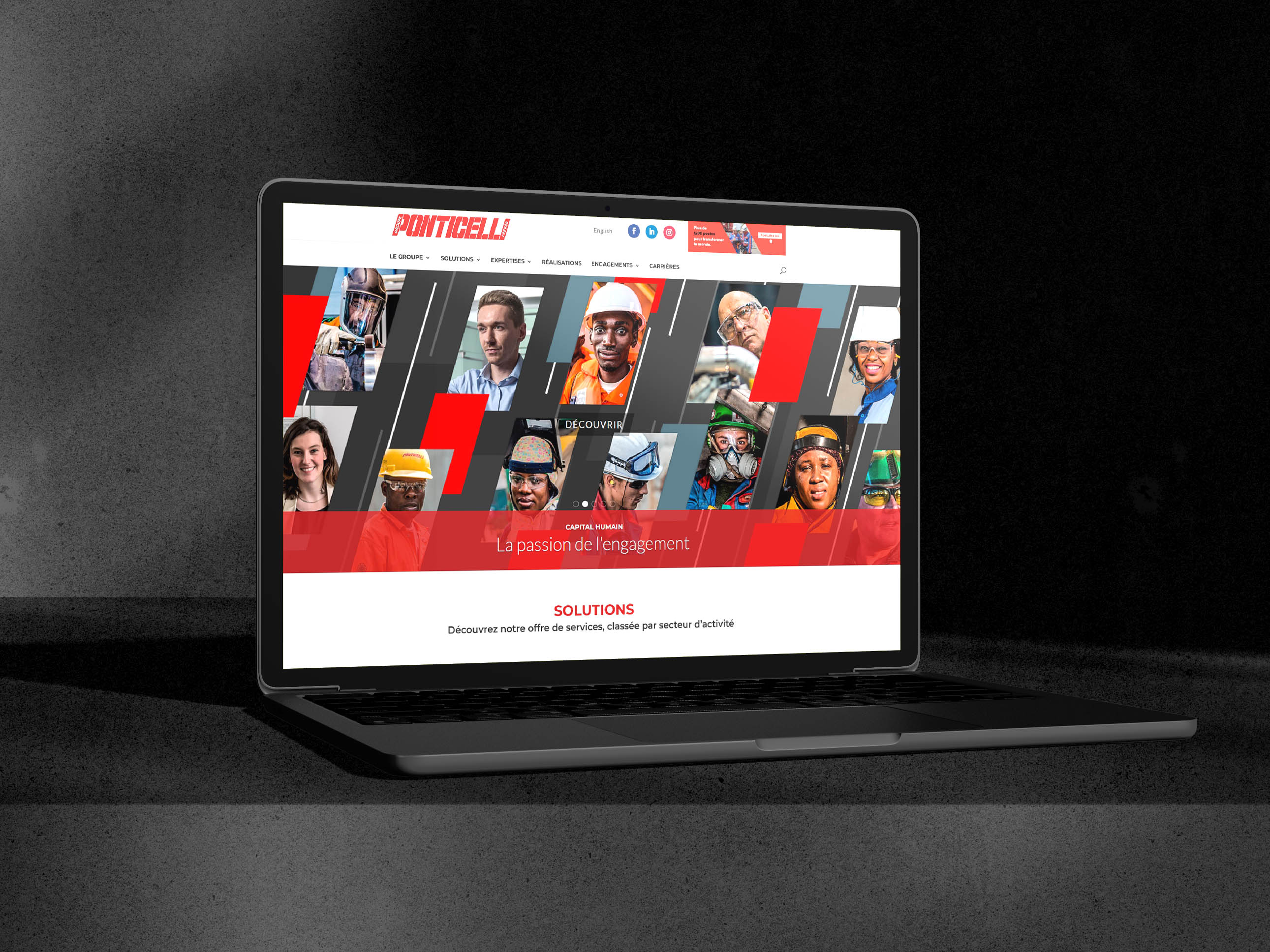 Illustration du projet Site internet vitrine pour entreprise de montage levage industriel