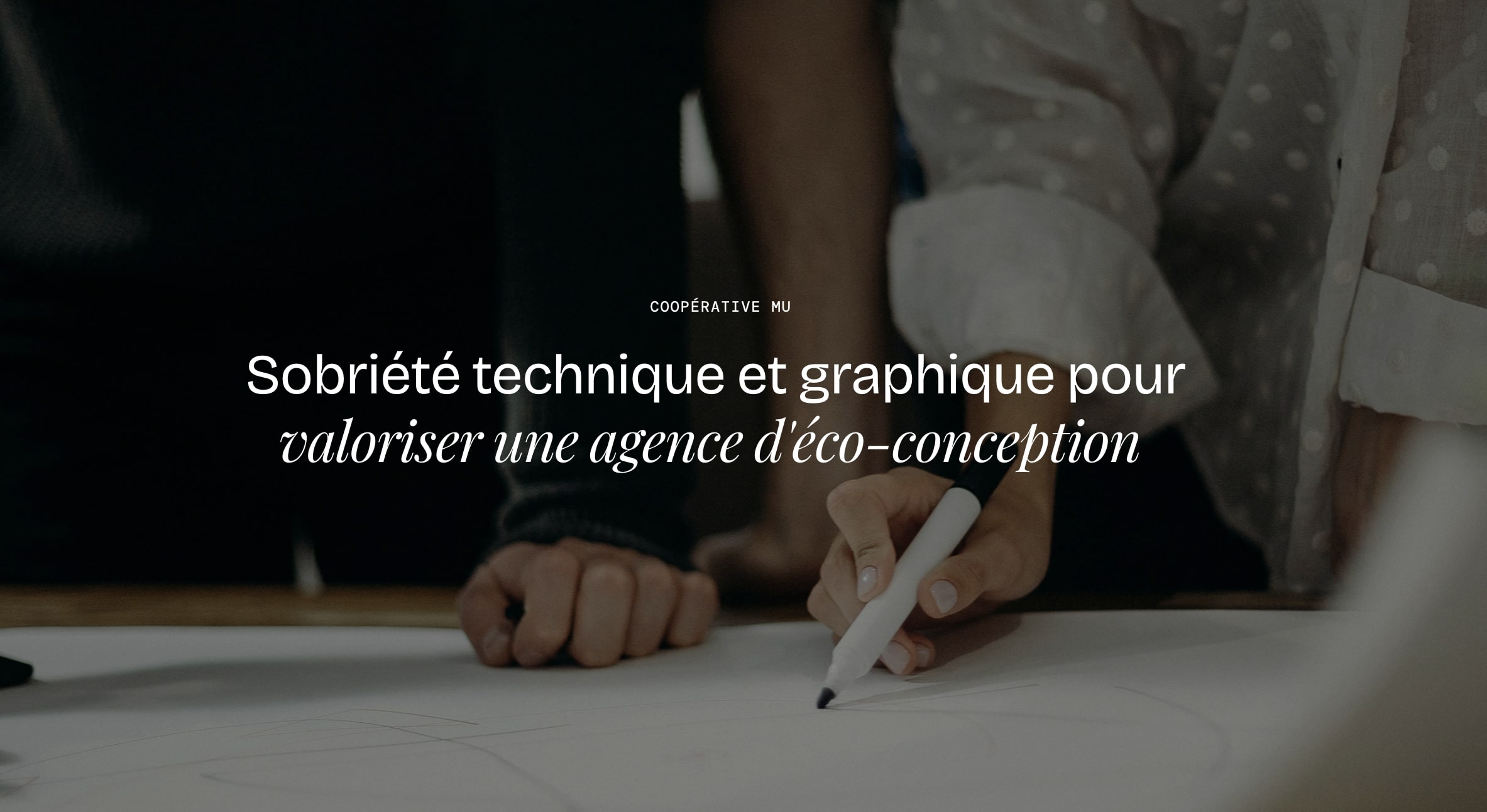 Illustration du projet Coopérative MU | Refonte éco-conçue de site