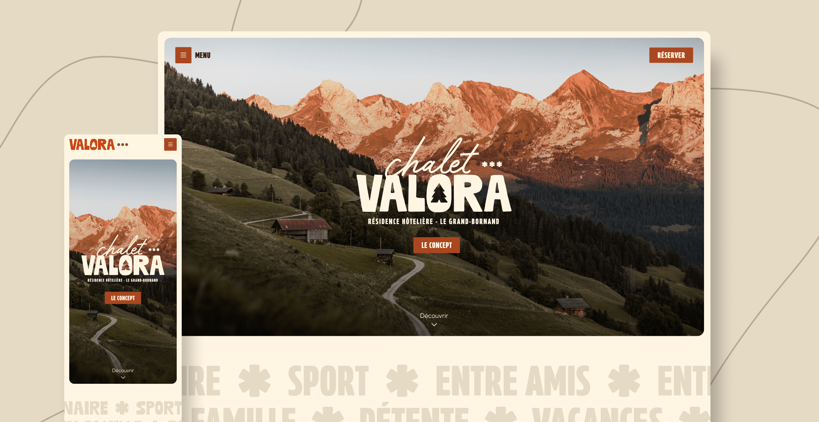 Illustration du projet Identité et site internet pour Résidence Hôtelière