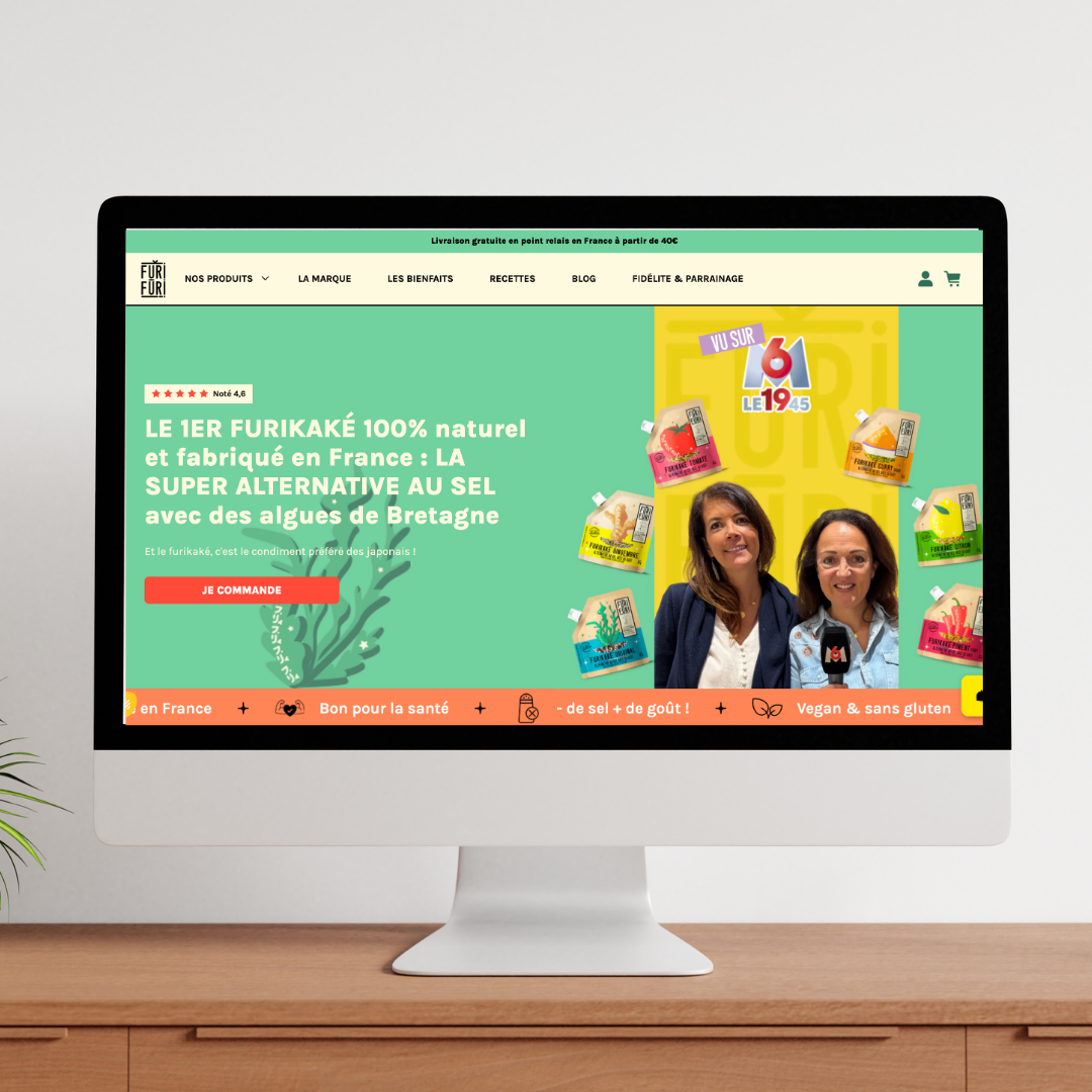 Illustration du projet Site e-commerce pour la marque Furifuri