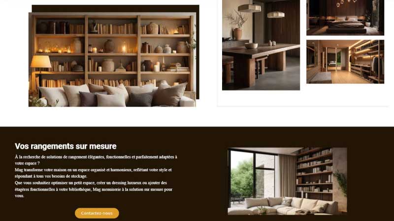 Illustration du projet Création site internet pour une menuiserie