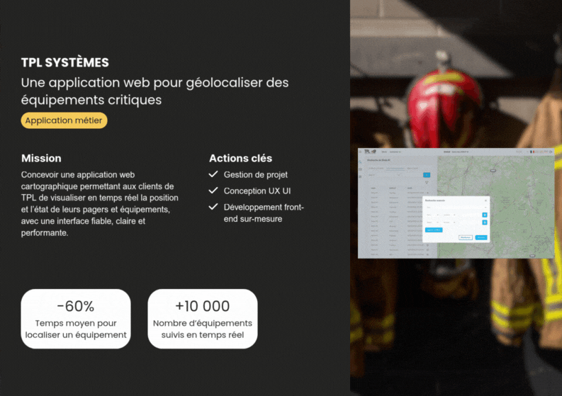 Illustration du projet TPL Eagle, l’application web pour localiser des pagers