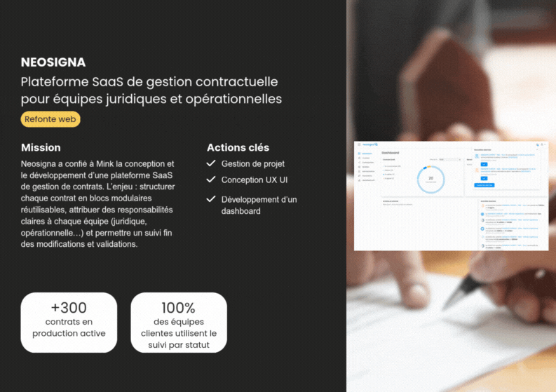 Illustration du projet Développement d’une plateforme de gestion de contrats