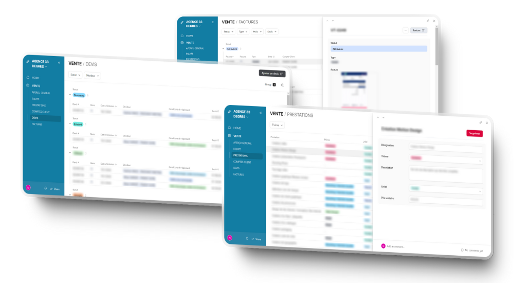Illustration du projet Modernisation du système d'information de l'Agence 33 Degrés