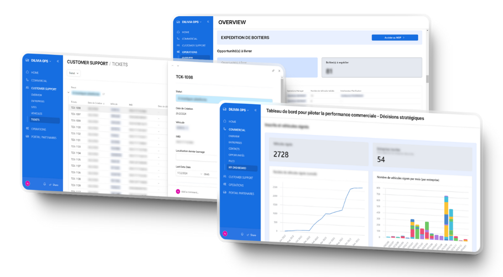 Illustration du projet Système d'information et gestion opérationnelle pour Dilivia Club