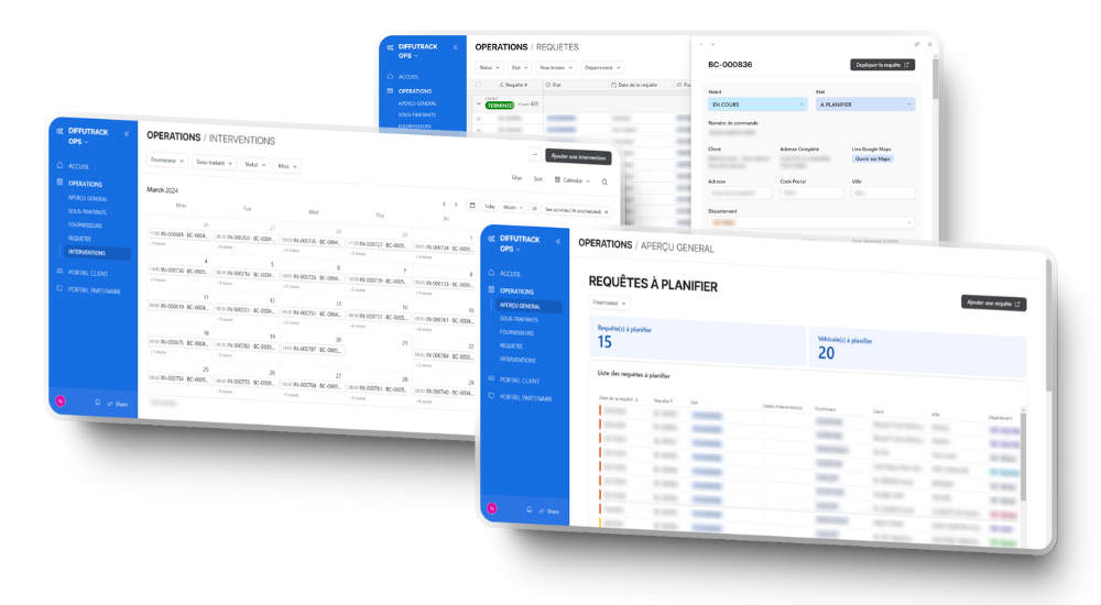 Illustration du projet Interface de gestion centralisée pour la gestion d’installations télématiques