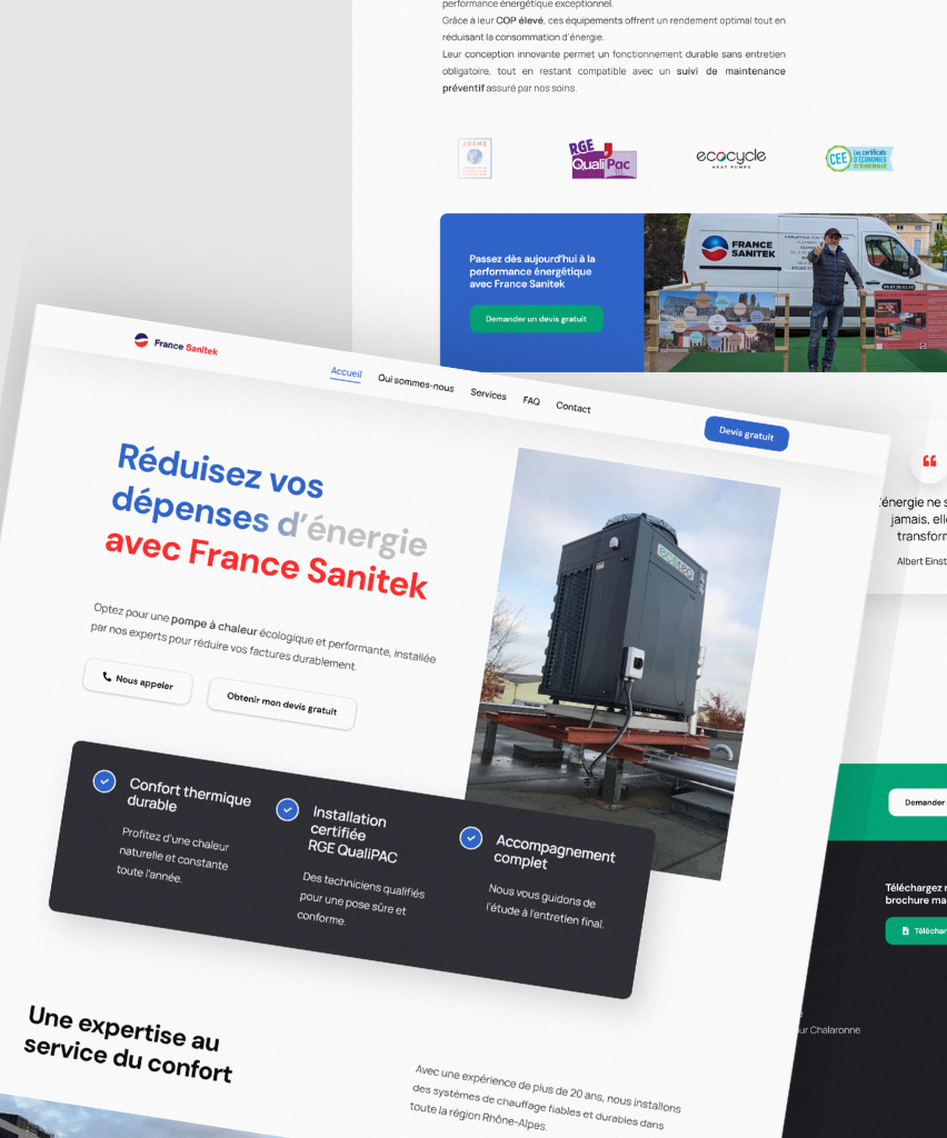 Illustration du projet Création de site internet Wordpress