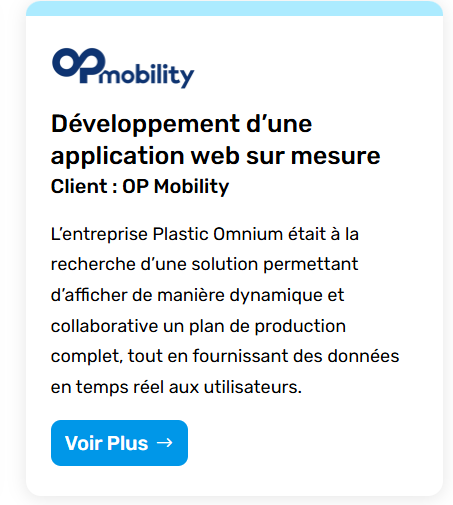 Illustration du projet Projet de développement d’une application Web sur mesure