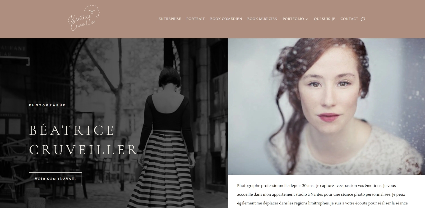 Illustration du projet Site portfolio pour Béatrice Cruveiller, photographe