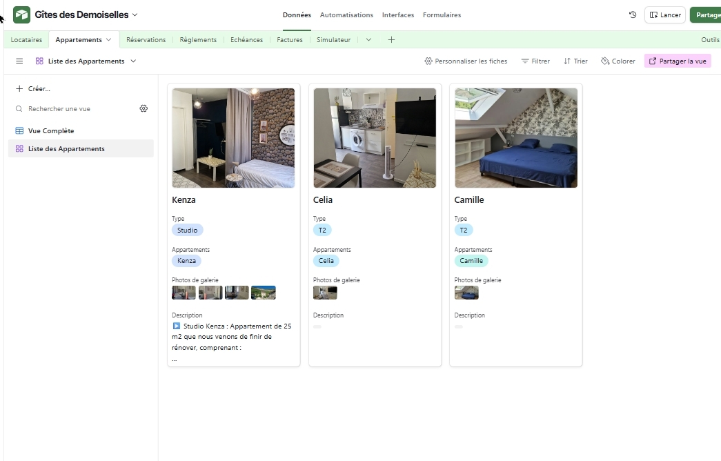 Illustration du projet CRM de gestion de location meublé court séjour, Moyen séjour et long séjour