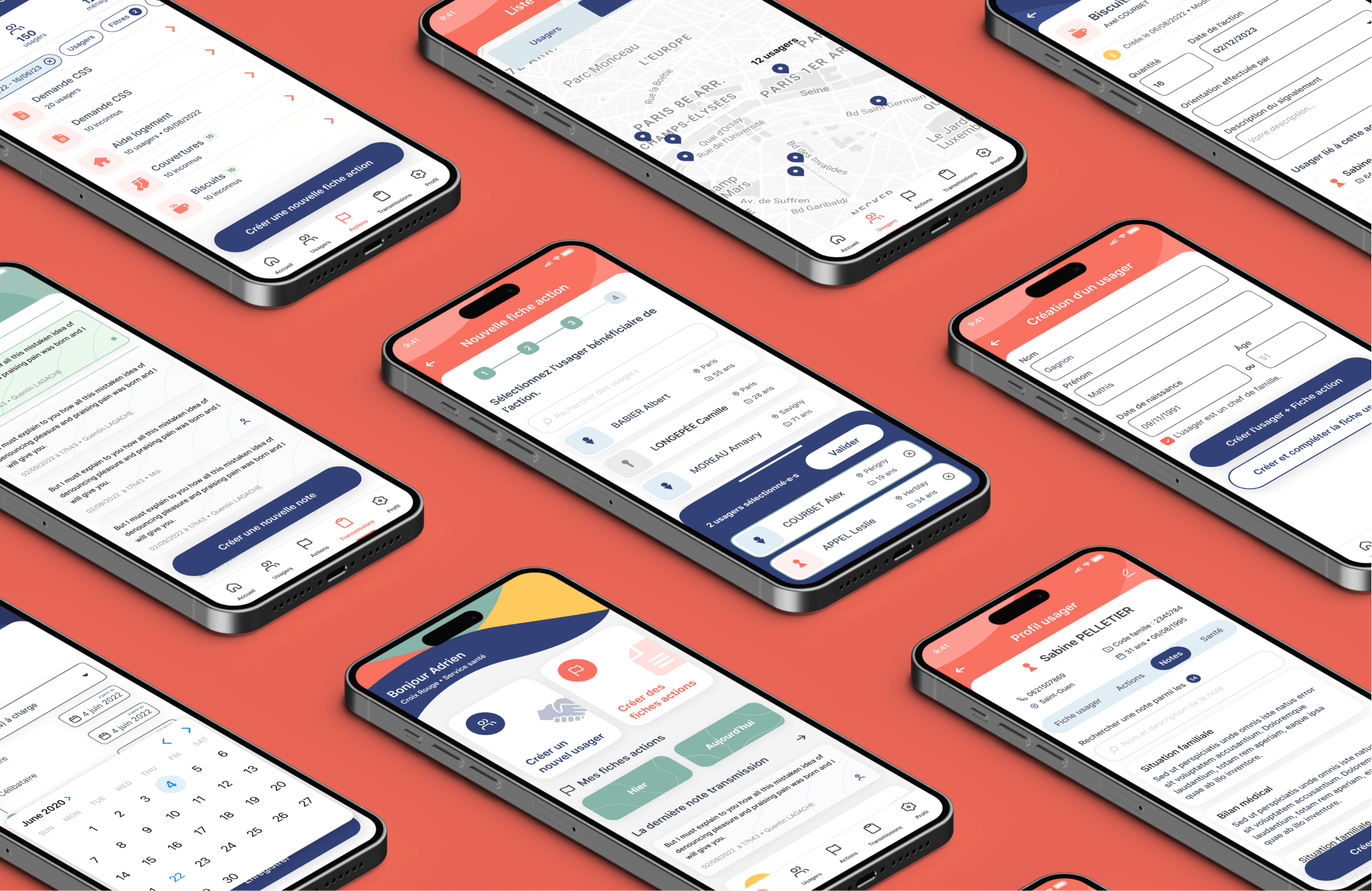 Illustration du projet Paxtel : Application de gestion pour les associations sociales