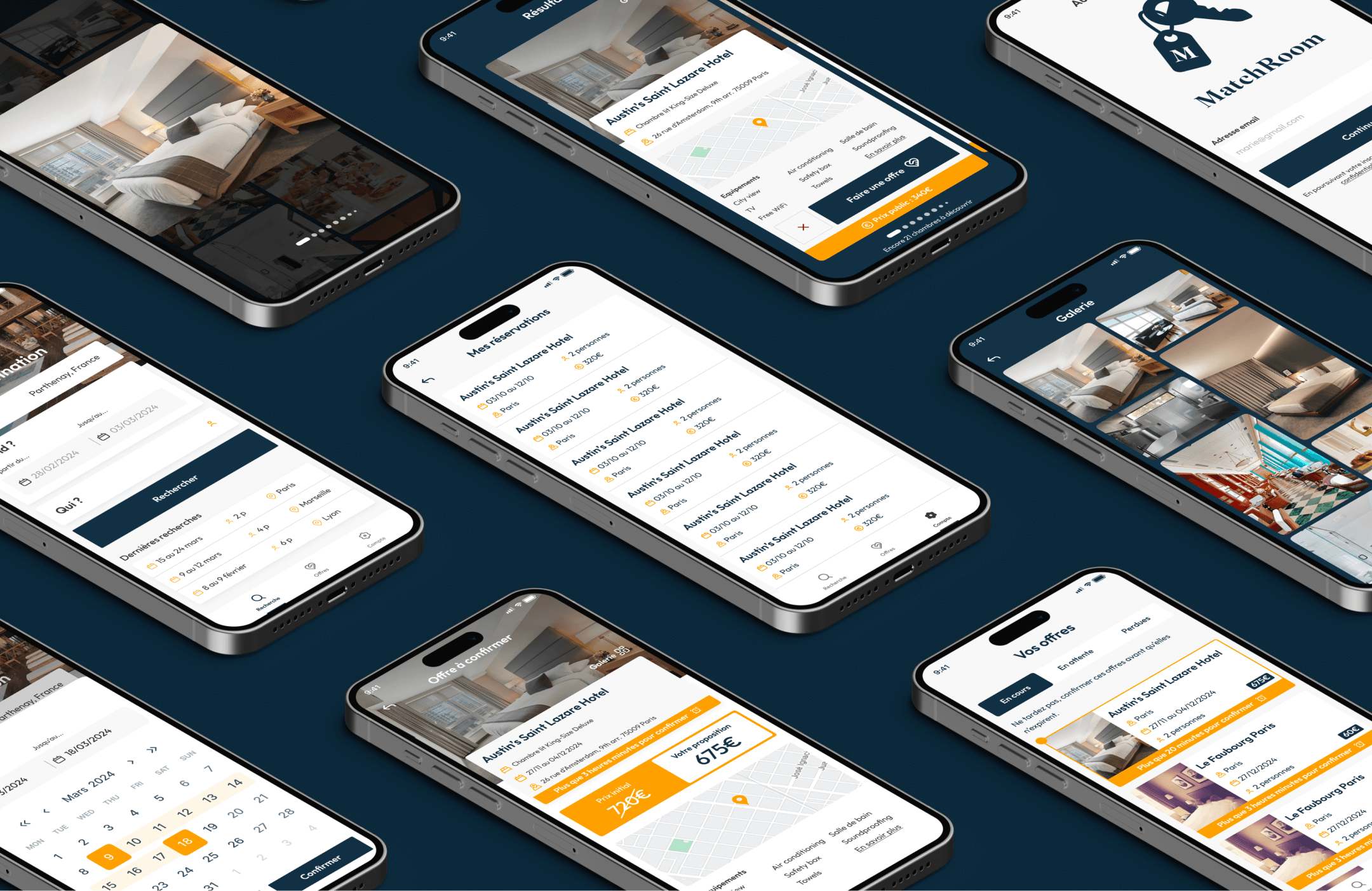 Illustration du projet Développement de l’application de réservation et négociation hôtelière Matchroom