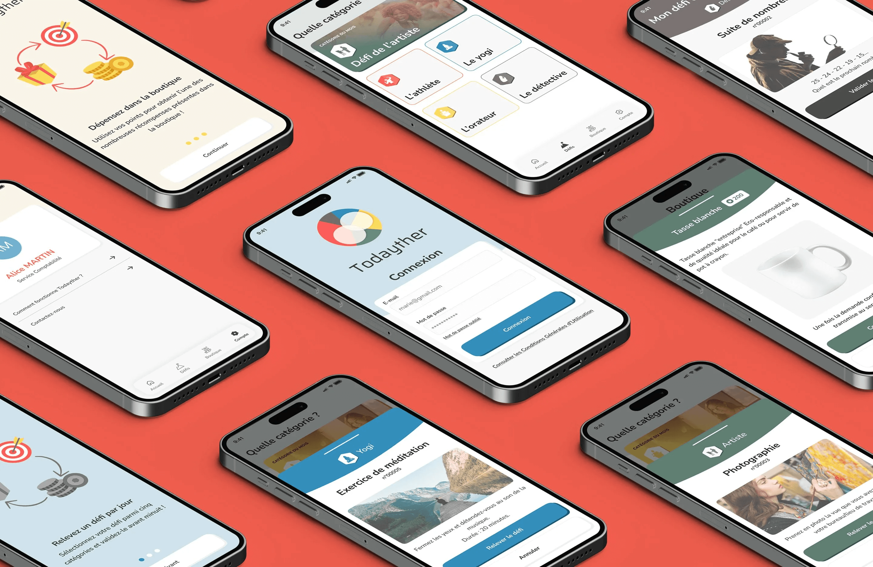 Illustration du projet Todayther – Progressive Web App RH & Gamification