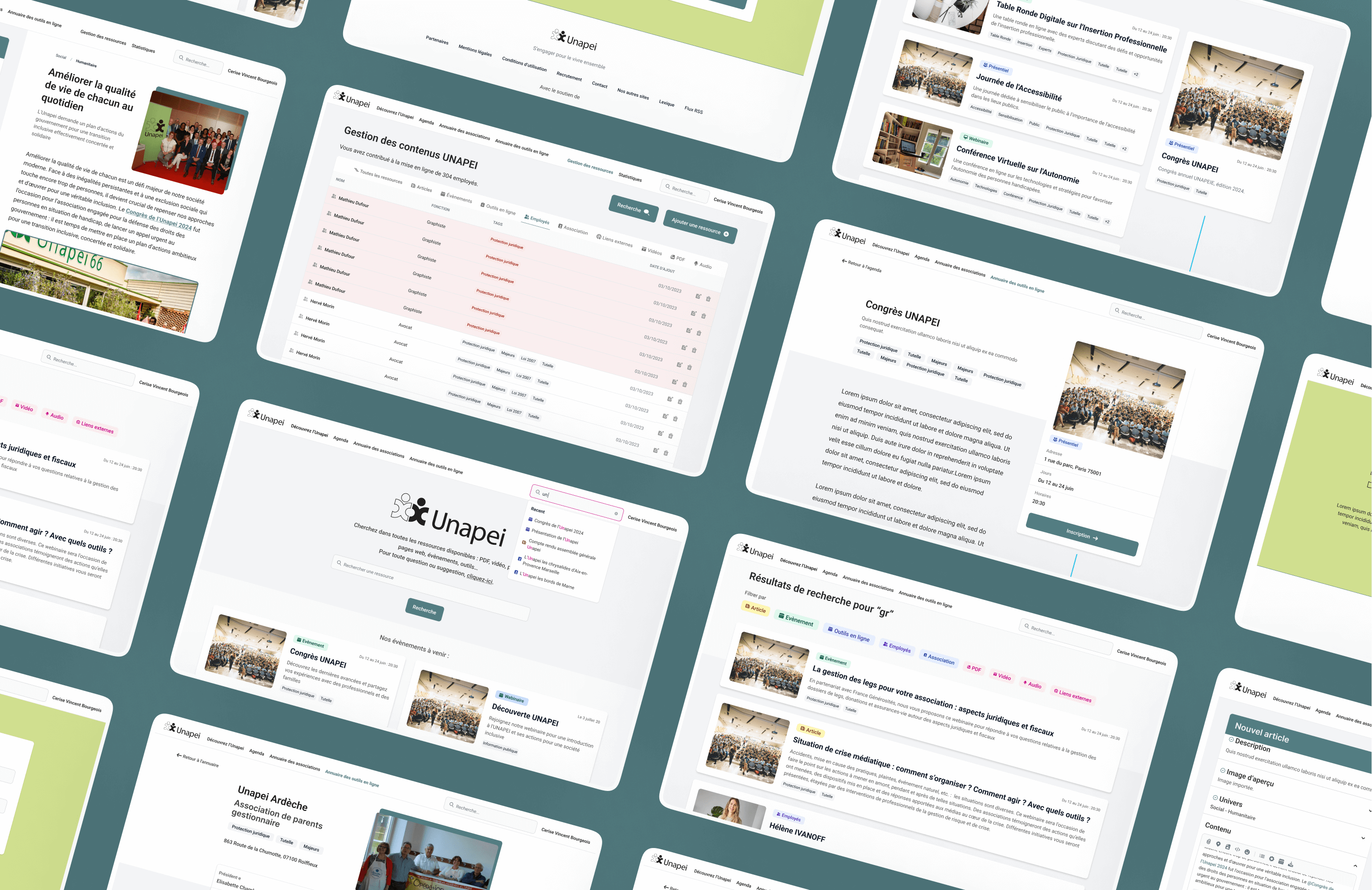 Illustration du projet Portail numérique pour l’Unapei