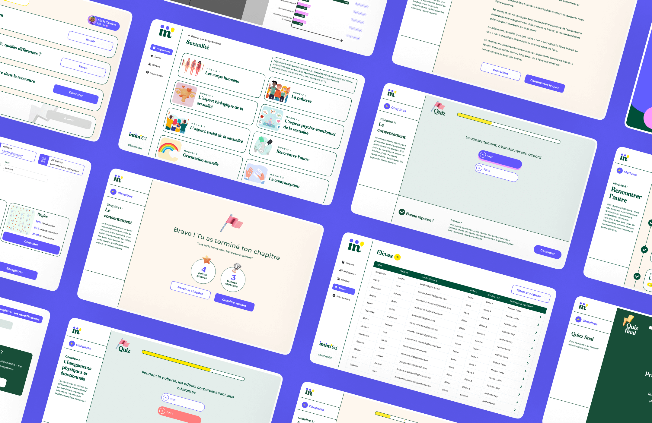 Illustration du projet Application web Intim’ed – Éducation sexuelle numérique