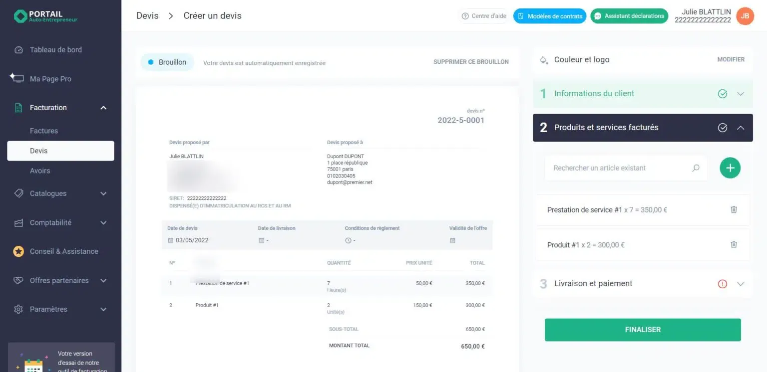 Mon Portail entrepreneur