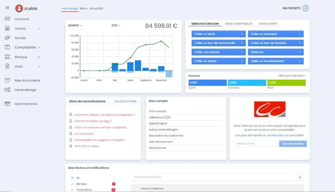 Je pilote mon entreprise