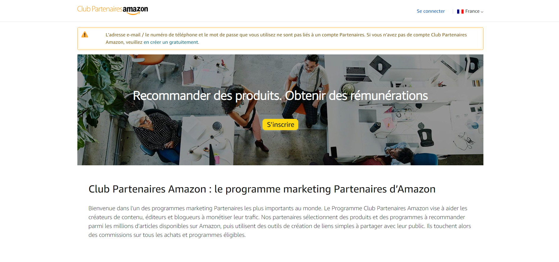 Club Partenaires Amazon