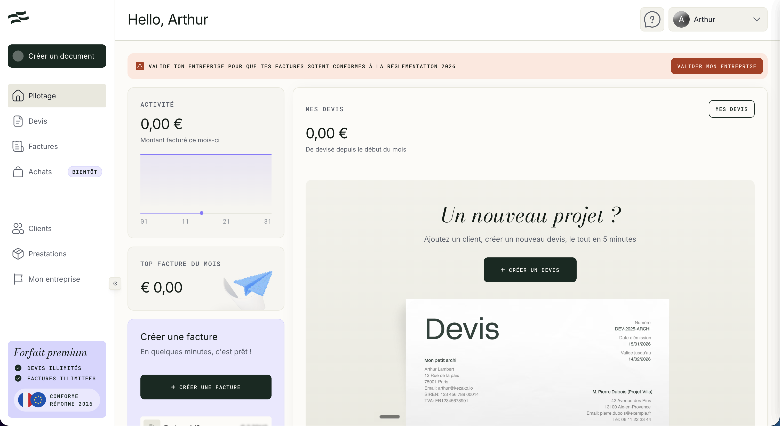 Mon devis facile