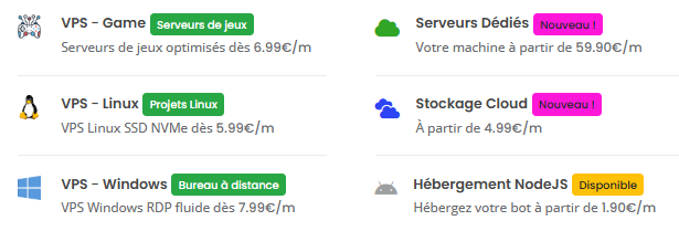Hopela – Hébergement Cloud & Serveurs de Jeux