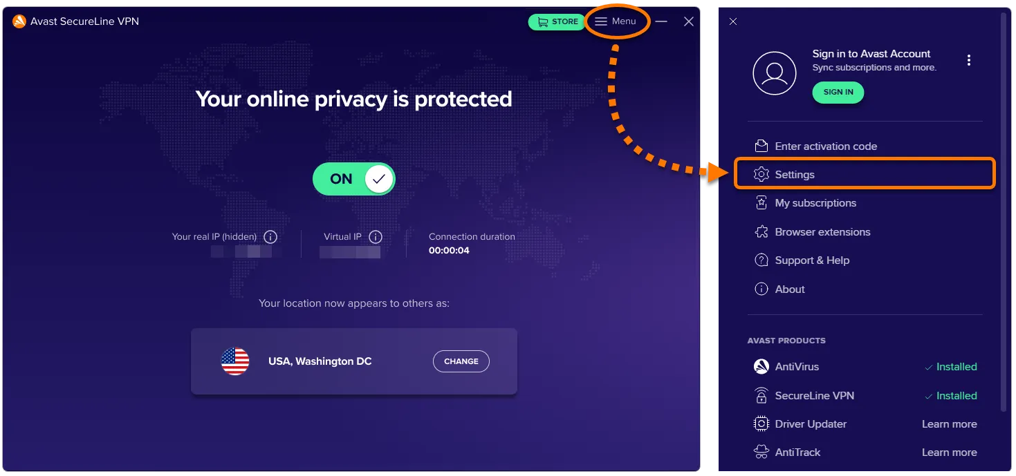 VPN Avast SecureLine