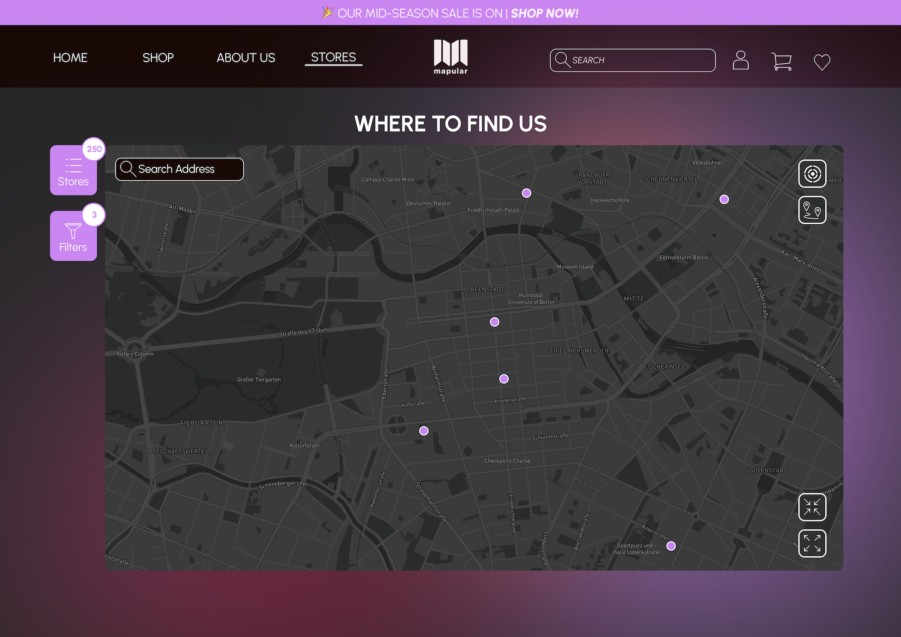 Mapular Store Locator