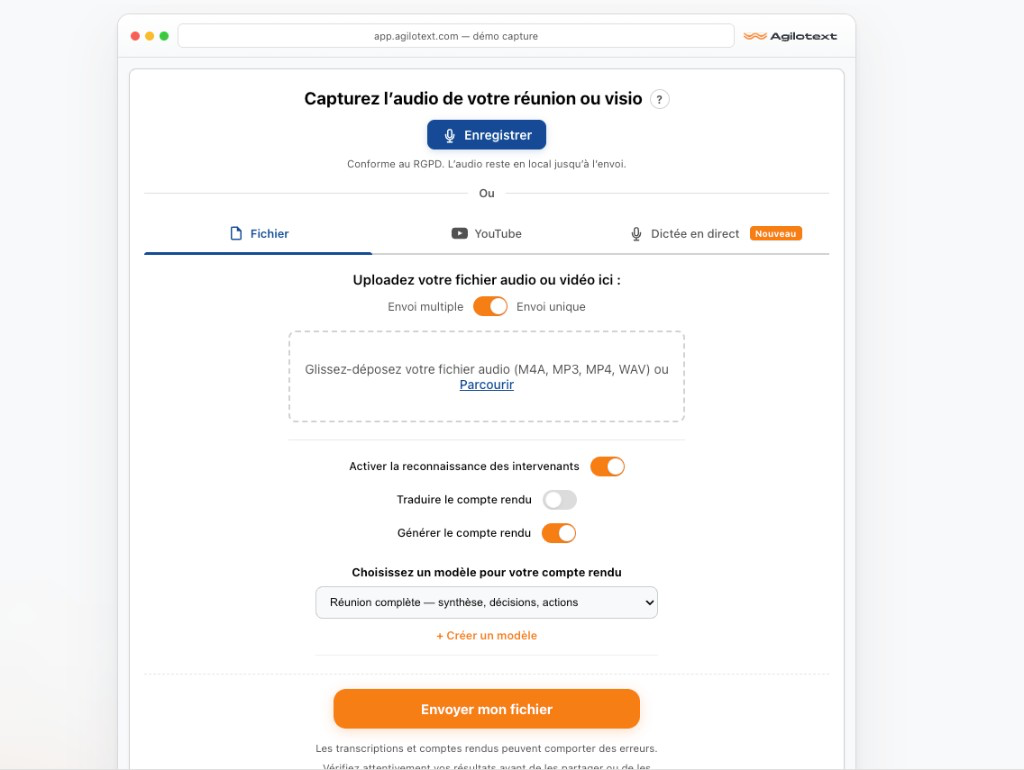 Agilotext