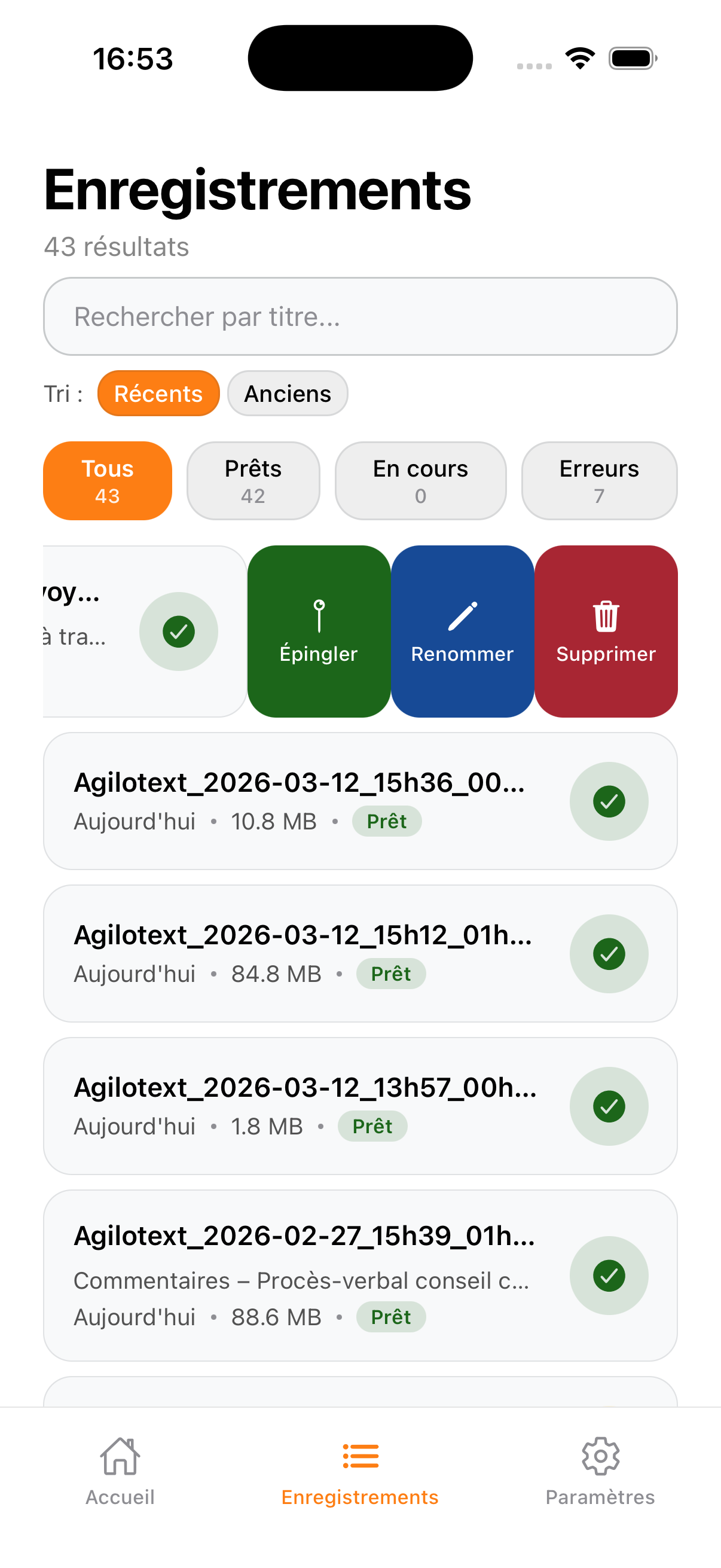 Agilotext