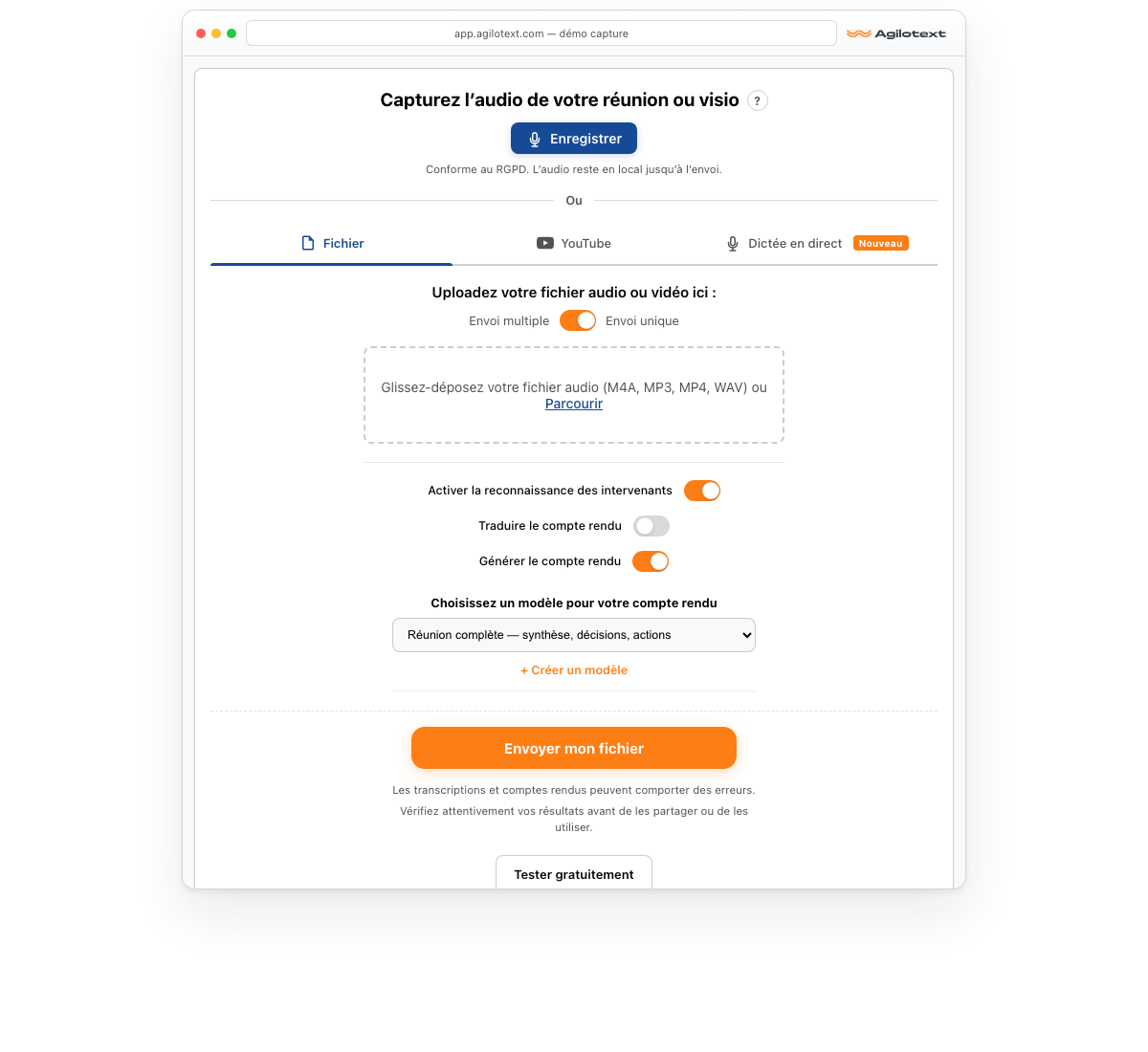 Agilotext