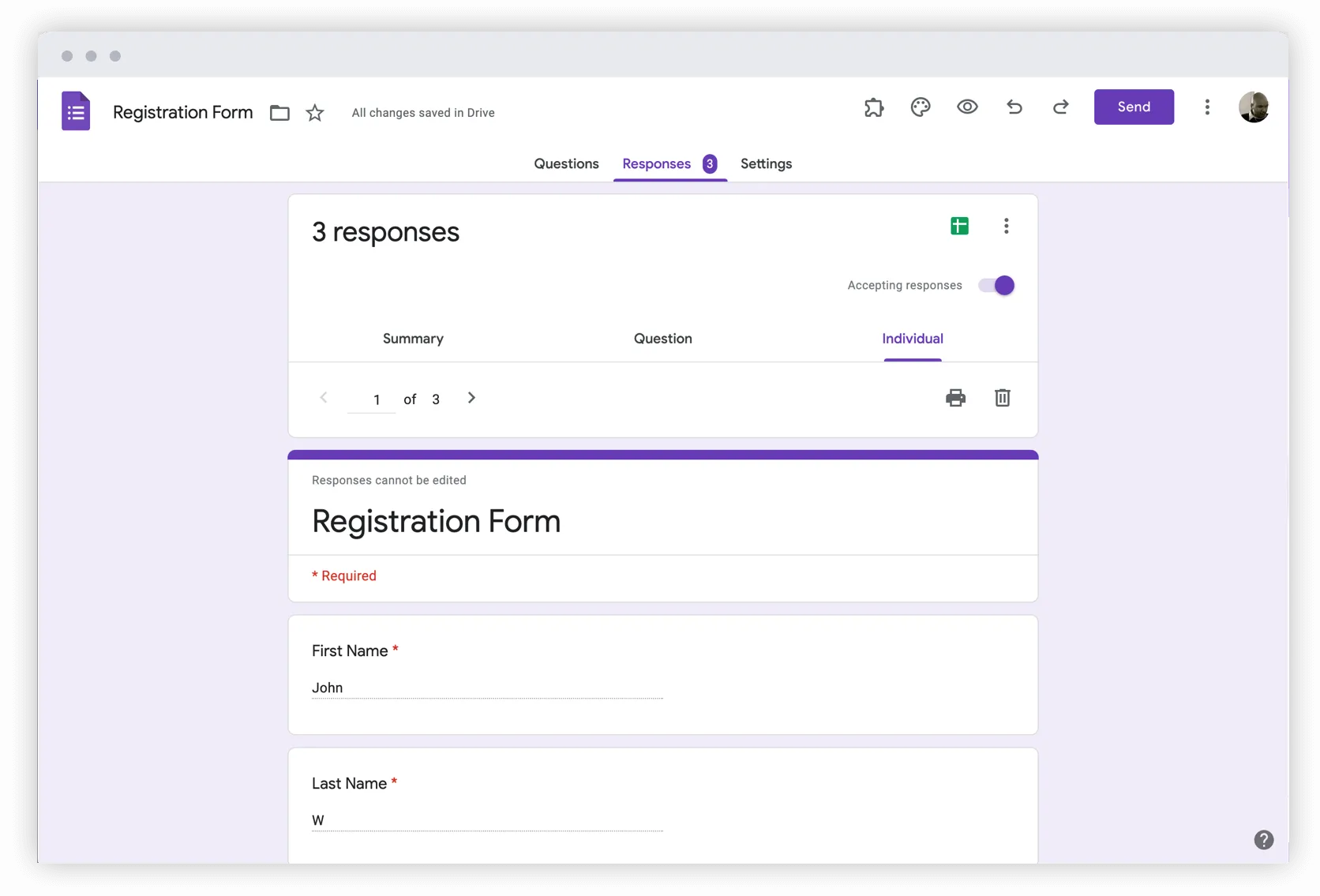 Google Forms